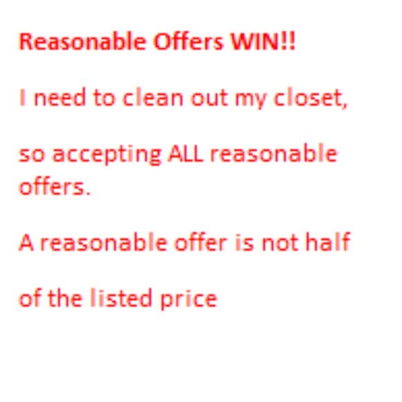 CLOSET CLEANOUT-REASONABLE OFFERS ACCEPTED - Picture 1 of 1